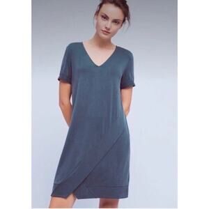 Dolan Anthropologie Left Coast Collection Women's Green V-Neck Shirt Dress S